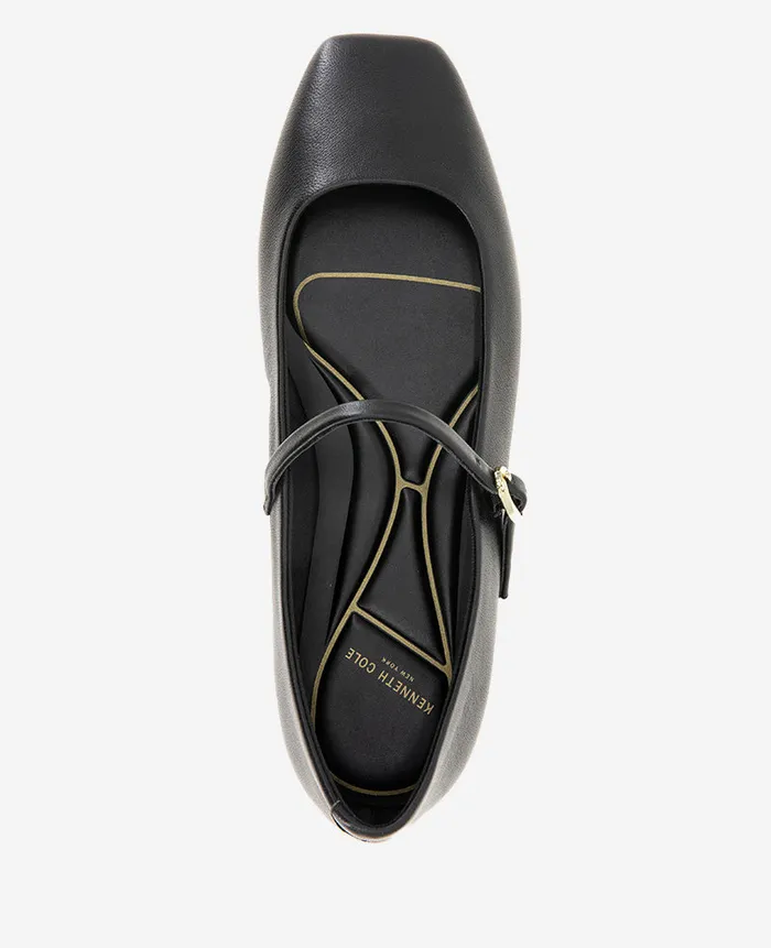 Kenneth Cole Flats and Loafers Women Jasper Leather Ballet Flat Black Leather Kenneth Cole Flats and Loafers Women Jasper Leather Ballet Flat Black Leather