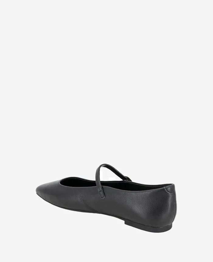Kenneth Cole Flats and Loafers Women Jasper Leather Ballet Flat Black Leather Kenneth Cole Flats and Loafers Women Jasper Leather Ballet Flat Black Leather