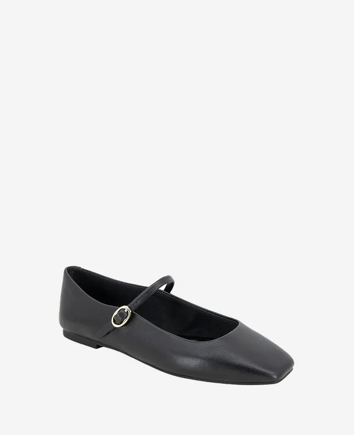 Kenneth Cole Flats and Loafers Women Jasper Leather Ballet Flat Black Leather Kenneth Cole Flats and Loafers Women Jasper Leather Ballet Flat Black Leather