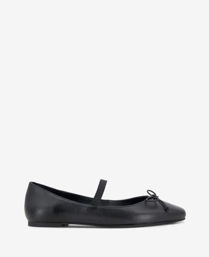 Kenneth Cole Flats and Loafers Women Myra Leather Ballet Flat Black