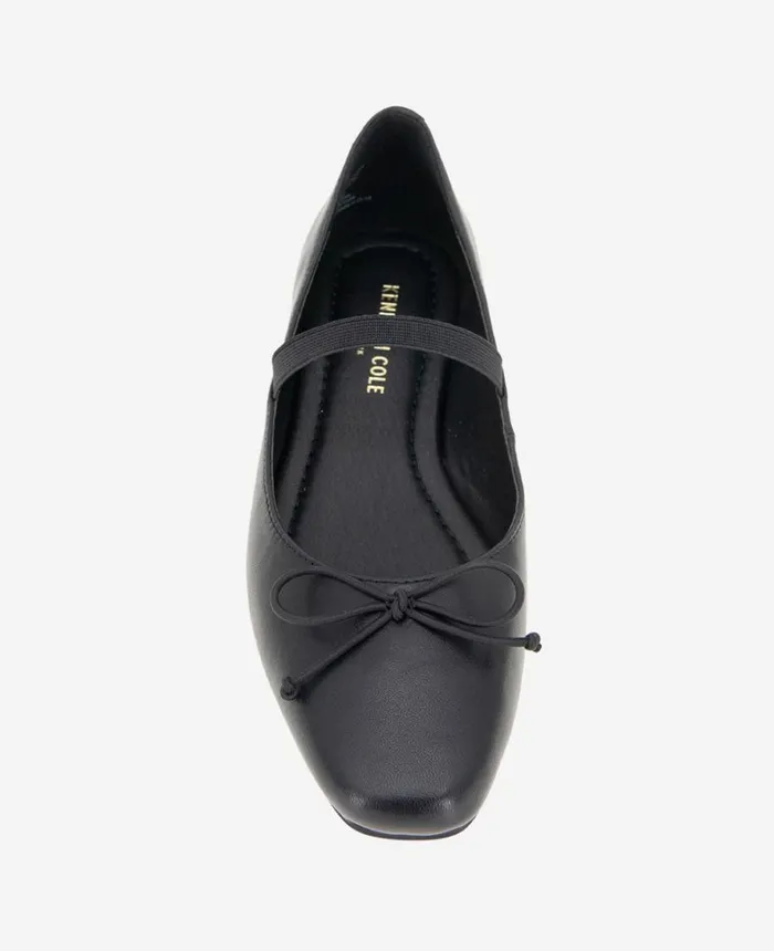 Kenneth Cole Flats and Loafers Women Myra Leather Ballet Flat Black