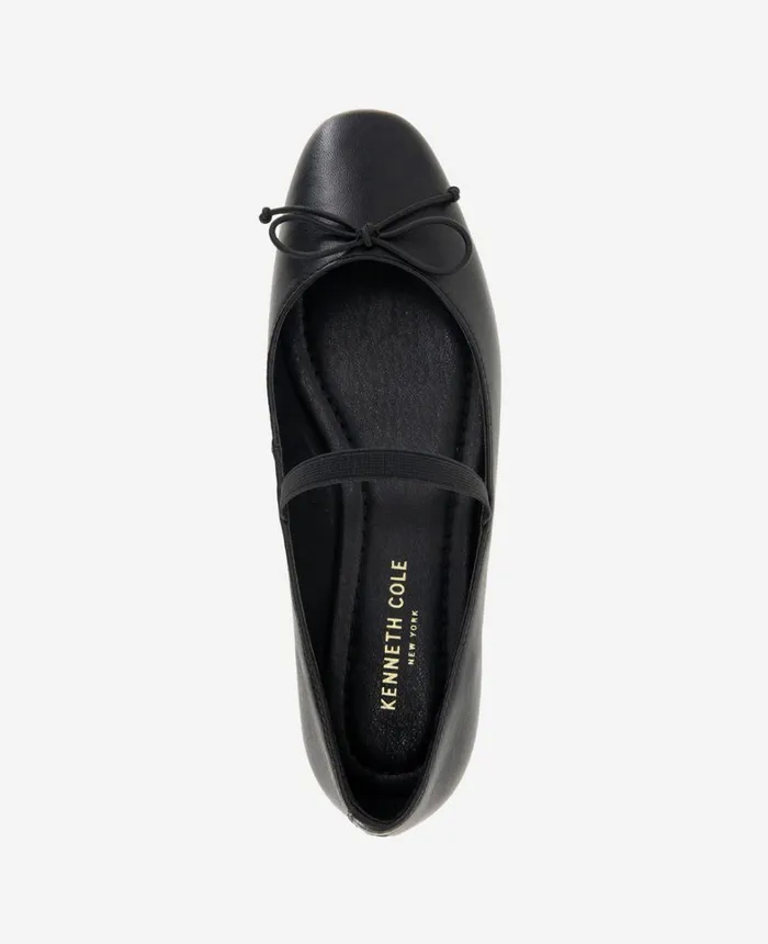 Kenneth Cole Flats and Loafers Women Myra Leather Ballet Flat Black