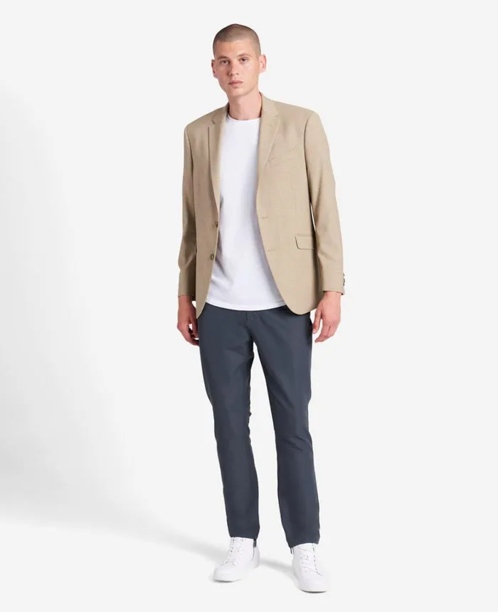 Kenneth Cole Jackets and Outerwear Men SlimFit Tan Mini Check Stretch TECHNICOLE Sport Coat Tan Kenneth Cole Jackets and Outerwear Men SlimFit Tan Mini Check Stretch TECHNICOLE Sport Coat Tan