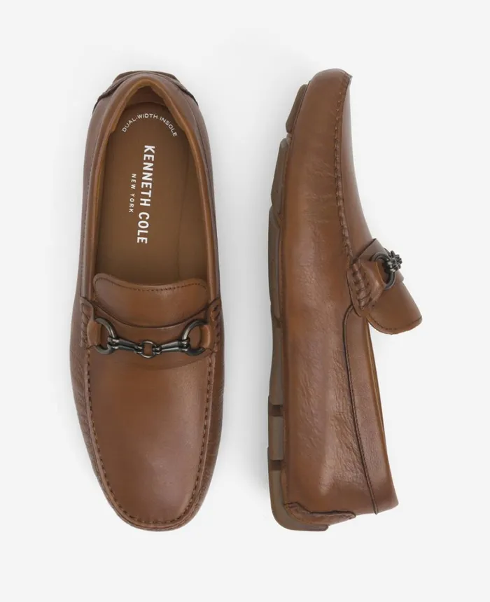 Kenneth Cole Loafers Men Theme Bit Detail Driver Cognac Kenneth Cole Loafers Men Theme Bit Detail Driver Cognac