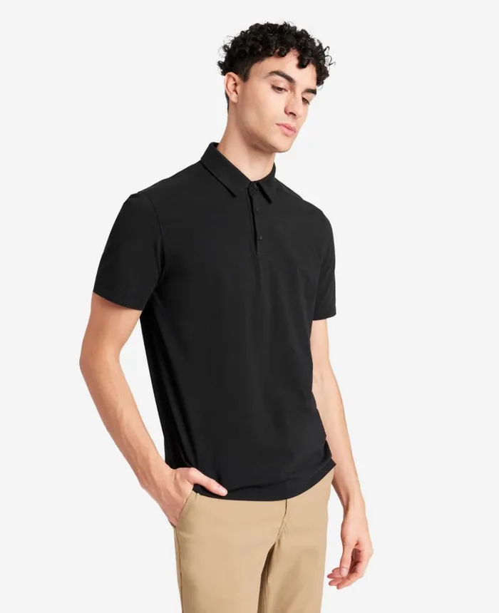 Kenneth Cole Polos and TShirts Men Performance Button Polo Black