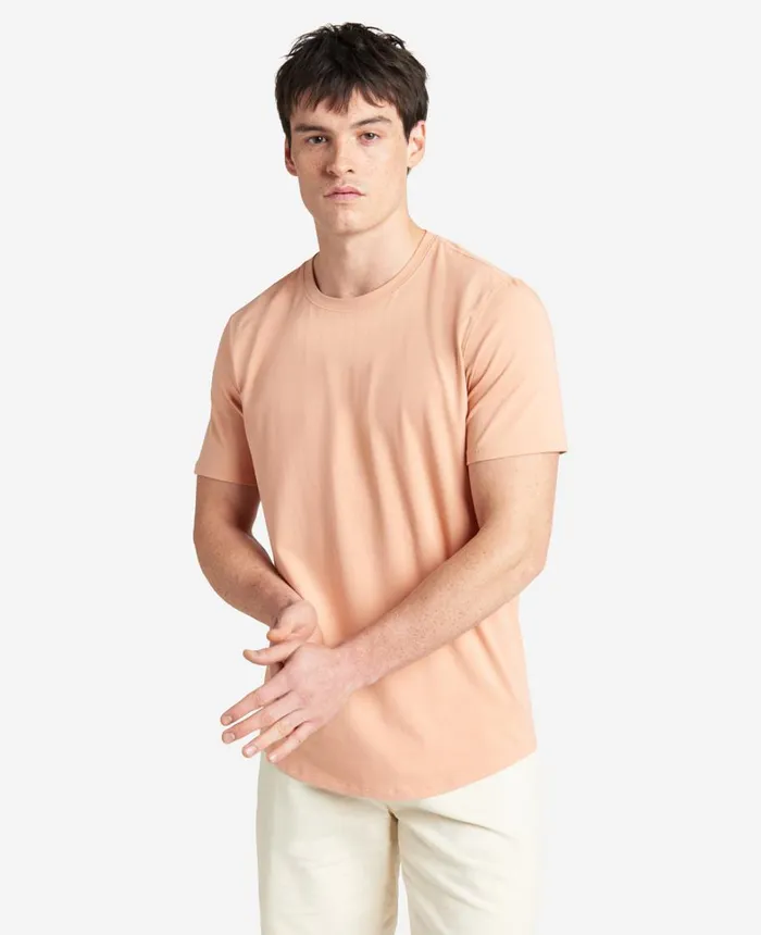 Kenneth Cole Polos and TShirts Men The Performance Crew Neck Tshirt Coral