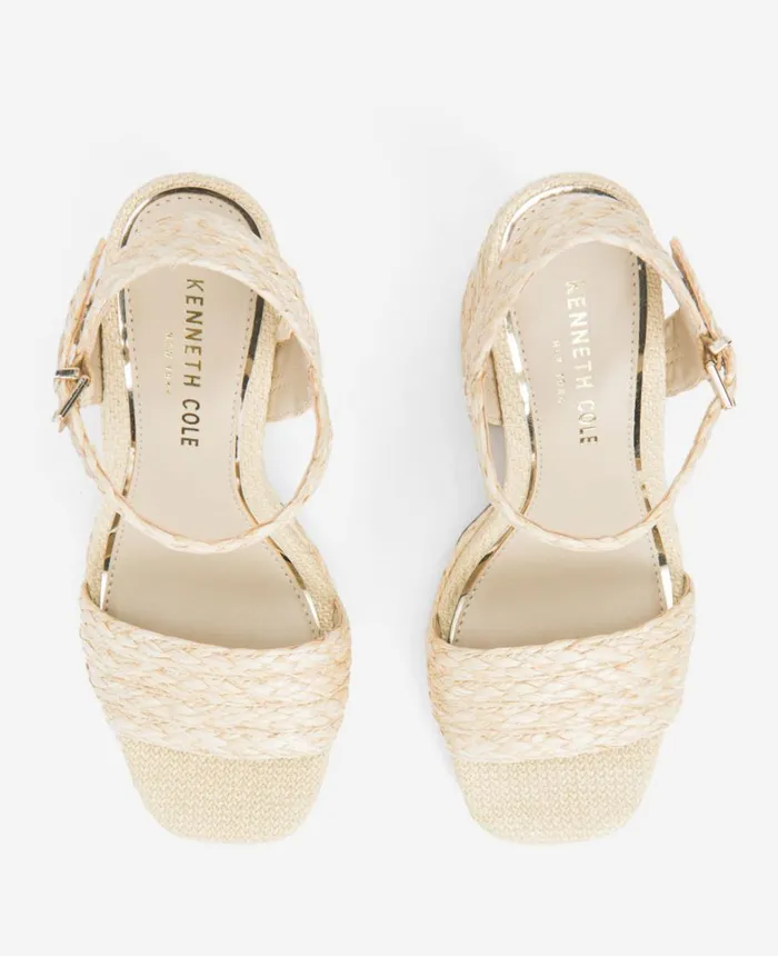 Kenneth Cole Pumps and Heels Women Dolly Ankle Strap Platform Heeled Sandal Natural Raffia Kenneth Cole Pumps and Heels Women Dolly Ankle Strap Platform Heeled Sandal Natural Raffia