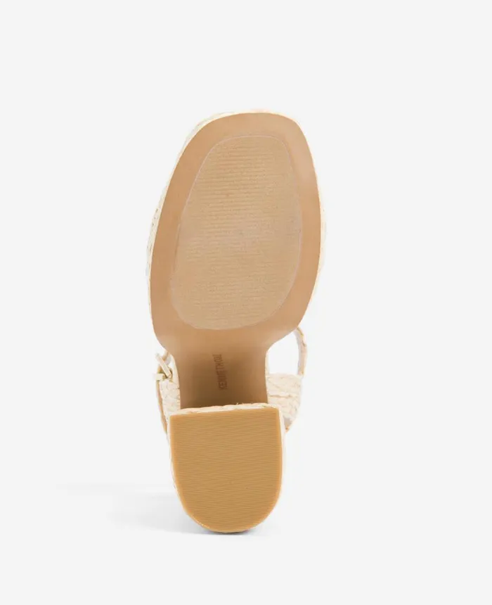 Kenneth Cole Pumps and Heels Women Dolly Ankle Strap Platform Heeled Sandal Natural Raffia Kenneth Cole Pumps and Heels Women Dolly Ankle Strap Platform Heeled Sandal Natural Raffia