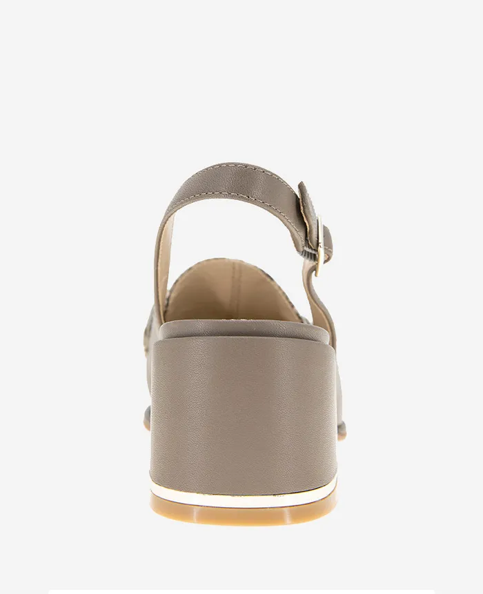 Kenneth Cole Pumps and Heels Women Elina Leather Slingback Loafer Shitake Leather