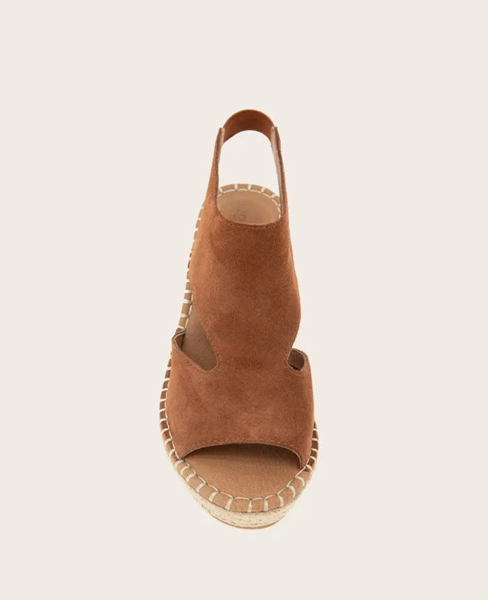 Kenneth Cole Sandals and Wedges Women GENTLE SOULS Cody Suede Espadrille Wedge Luggage Kenneth Cole Sandals and Wedges Women GENTLE SOULS Cody Suede Espadrille Wedge Luggage