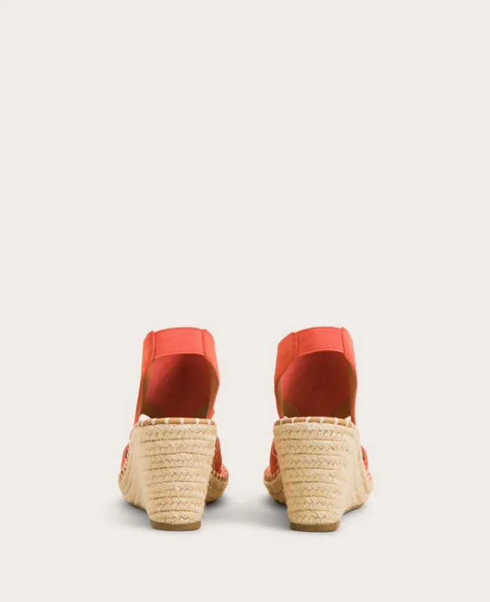 Kenneth Cole Sandals and Wedges Women GENTLE SOULS Cody Suede Esparille Wedge Bright Coral Suede Kenneth Cole Sandals and Wedges Women GENTLE SOULS Cody Suede Esparille Wedge Bright Coral Suede