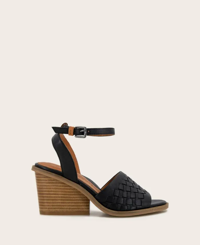 Kenneth Cole Sandals and Wedges Women GENTLE SOULS Nadia Leather Wedge Sandal Black