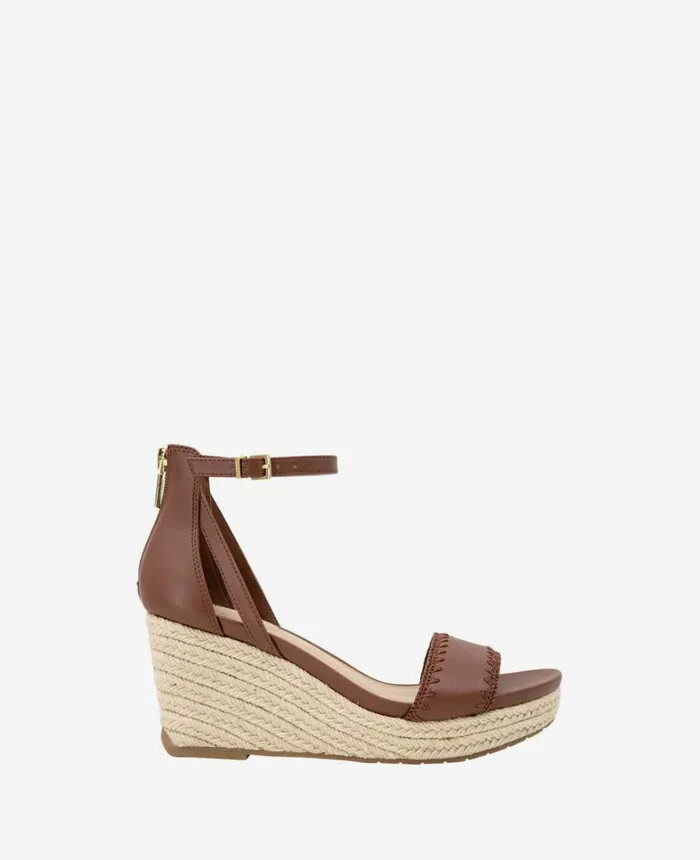Kenneth Cole Sandals and Wedges Women REACTION 8211 The Colton Espadrille Wedge Sandal Luggage