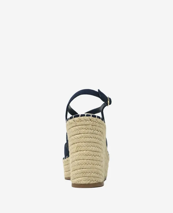 Kenneth Cole Sandals and Wedges Women The Solace Platform Espadrille Wedge Sandal Navy Suede Kenneth Cole Sandals and Wedges Women The Solace Platform Espadrille Wedge Sandal Navy Suede