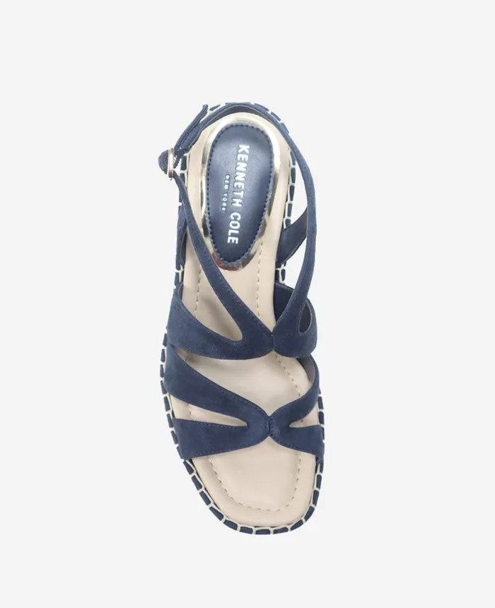Kenneth Cole Sandals and Wedges Women The Solace Platform Espadrille Wedge Sandal Navy Suede Kenneth Cole Sandals and Wedges Women The Solace Platform Espadrille Wedge Sandal Navy Suede