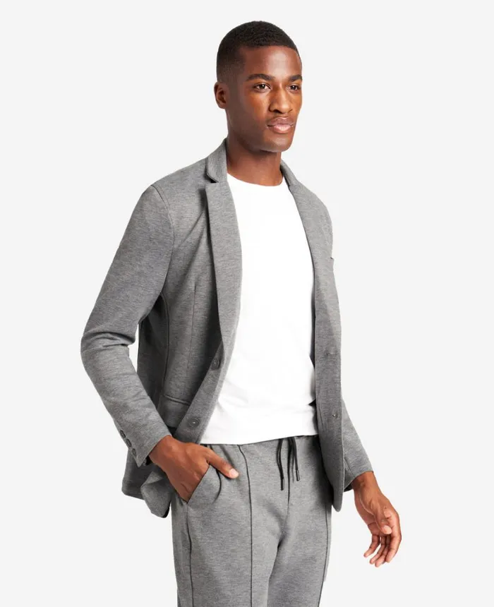 Kenneth Cole Suits and Suit Separates Men Knit Tailored Jacket Gargoyleheather