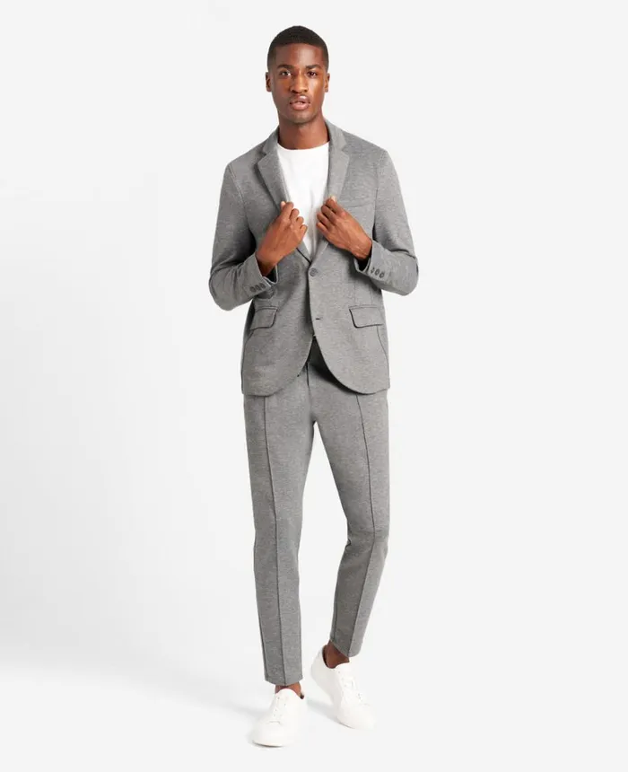 Kenneth Cole Suits and Suit Separates Men Knit Tailored Jacket Gargoyleheather Kenneth Cole Suits and Suit Separates Men Knit Tailored Jacket Gargoyleheather