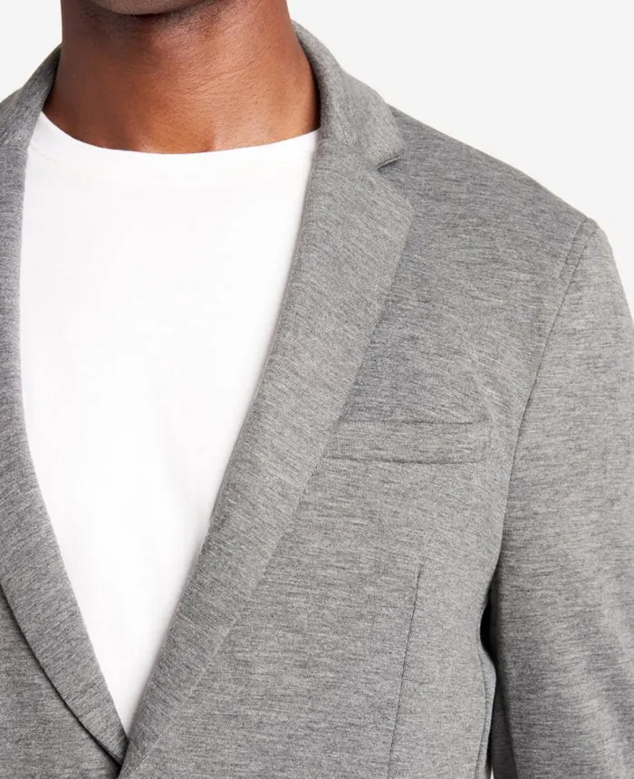 Kenneth Cole Suits and Suit Separates Men Knit Tailored Jacket Gargoyleheather Kenneth Cole Suits and Suit Separates Men Knit Tailored Jacket Gargoyleheather
