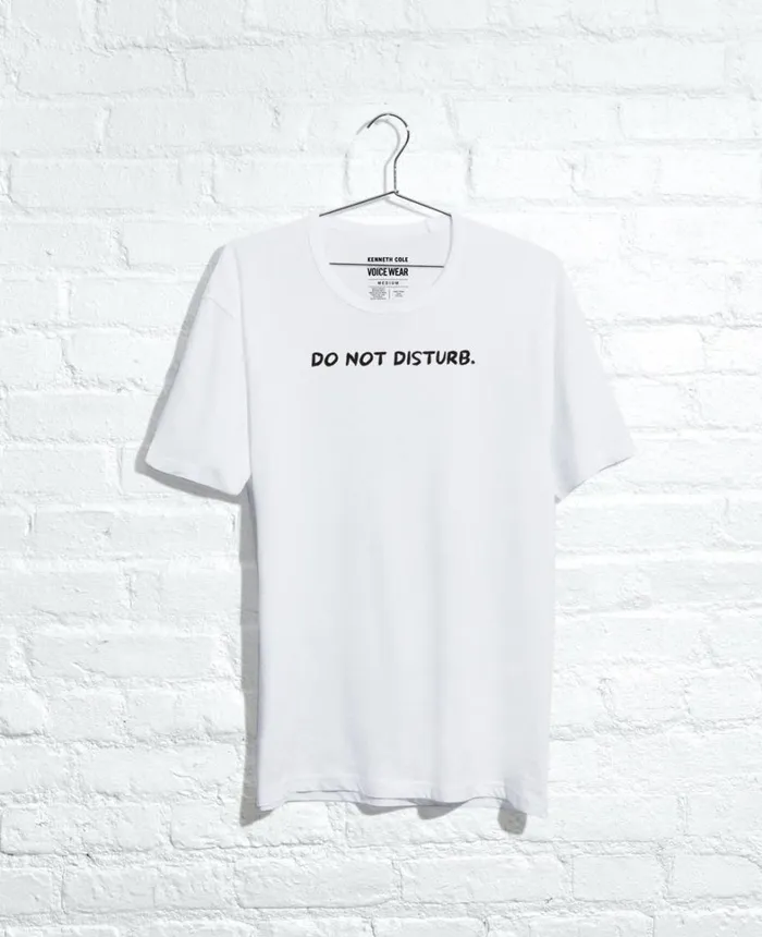 Kenneth Cole TShirts MenWomen Site Exclusive Do Not Disturb TShirt White