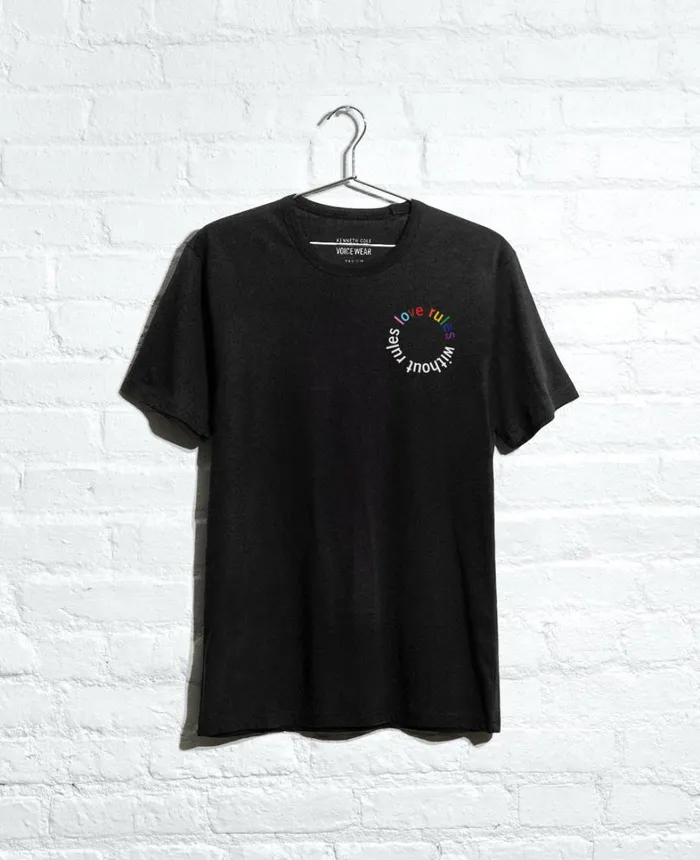 Kenneth Cole TShirts MenWomen Site Exclusive Love Rules Without Rules TShirt Black