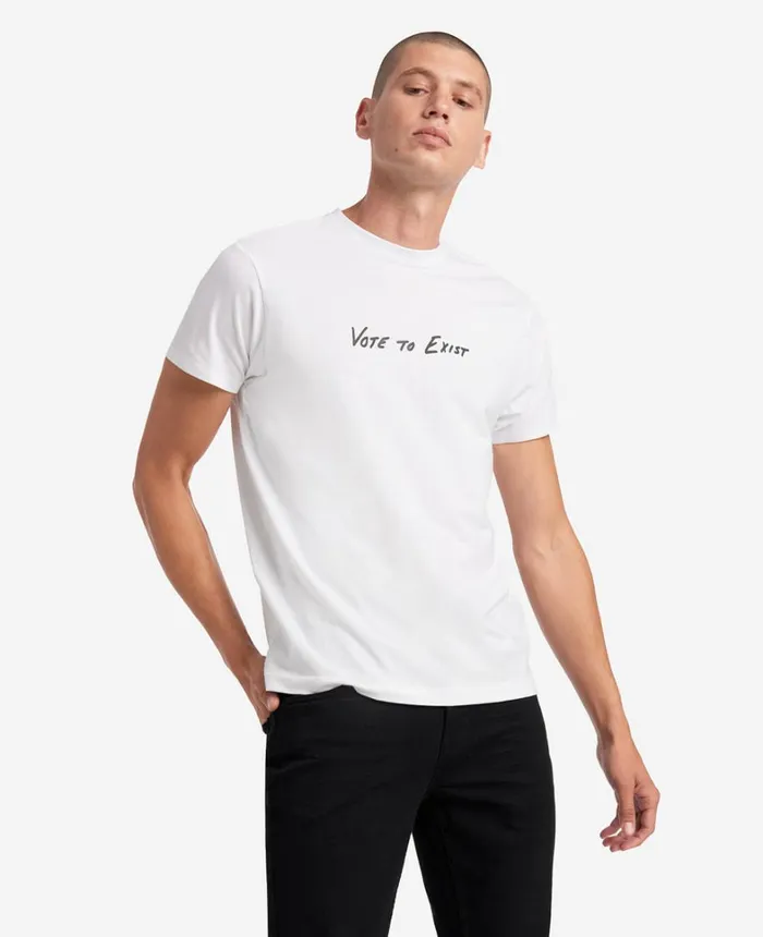 Kenneth Cole TShirts MenWomen Site Exclusive Vote To Exist TShirt White Kenneth Cole TShirts MenWomen Site Exclusive Vote To Exist TShirt White