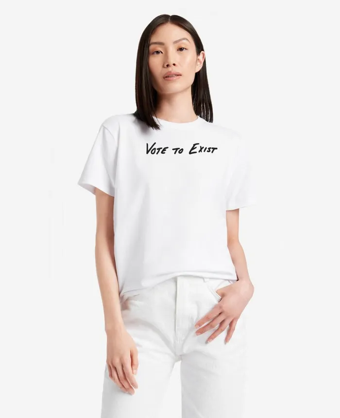 Kenneth Cole TShirts MenWomen Site Exclusive Vote To Exist TShirt White Kenneth Cole TShirts MenWomen Site Exclusive Vote To Exist TShirt White