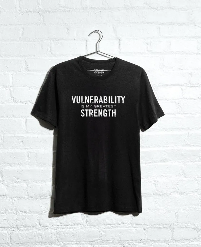 Kenneth Cole TShirts MenWomen Site Exclusive Vulnerability Strength TShirt Black