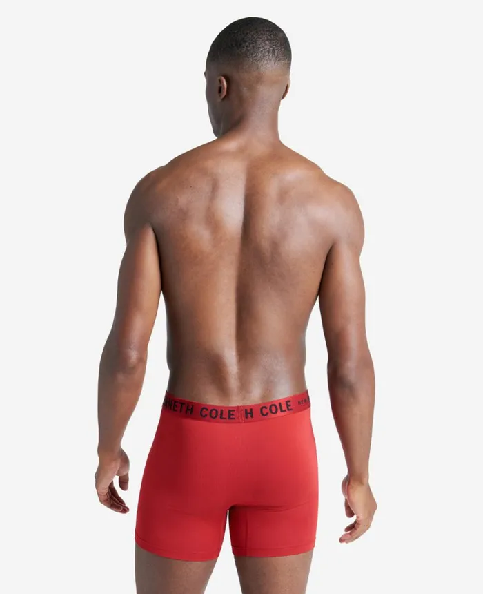 Kenneth Cole Underwear and Loungewear Men Micro Stretch Boxer Briefs 3Pack Blackredgranite Kenneth Cole Underwear and Loungewear Men Micro Stretch Boxer Briefs 3Pack Blackredgranite