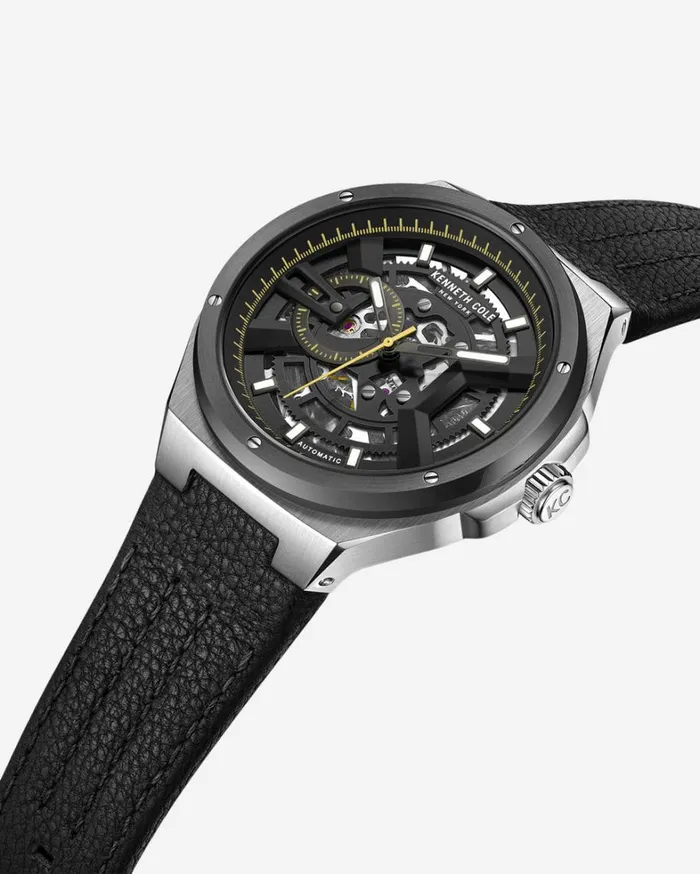 Kenneth Cole Watches Men Automatic Strap Watch Black