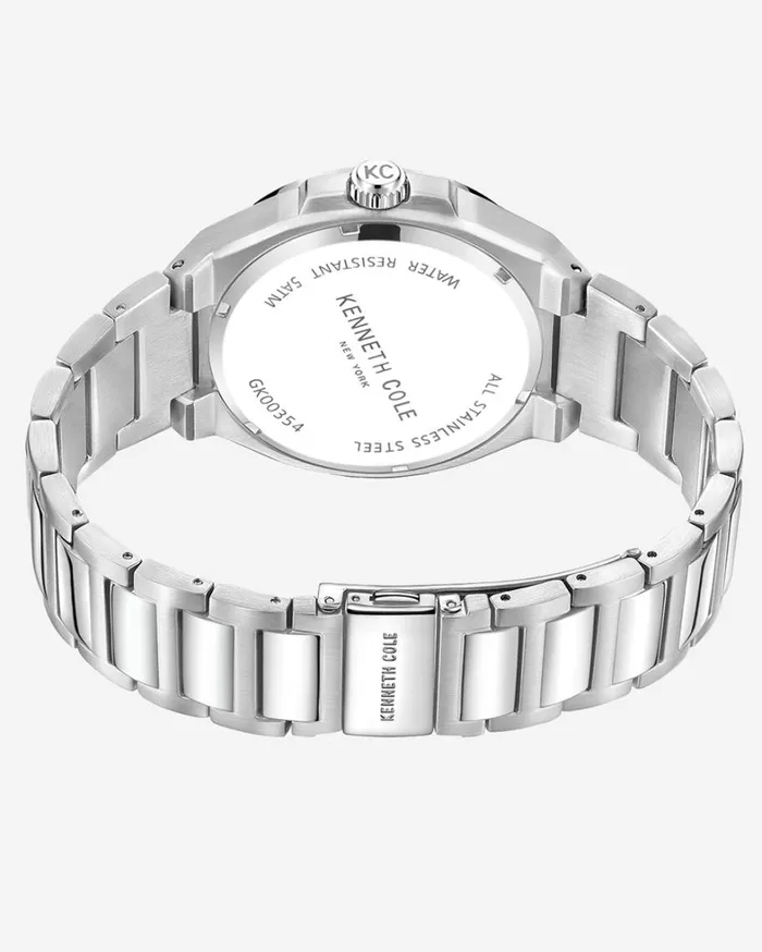 Kenneth Cole Watches Men Kenneth Cole New York Stainless Steel Dress Sport Bracelet Watch Silver Kenneth Cole Watches Men Kenneth Cole New York Stainless Steel Dress Sport Bracelet Watch Silver