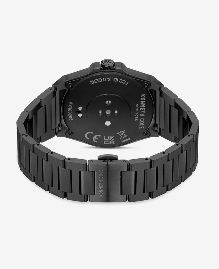 Kenneth Cole Watches Men The Wellness Smartwatch 20 With Gunmetal Stainless Steel Bracelet Gunmetal