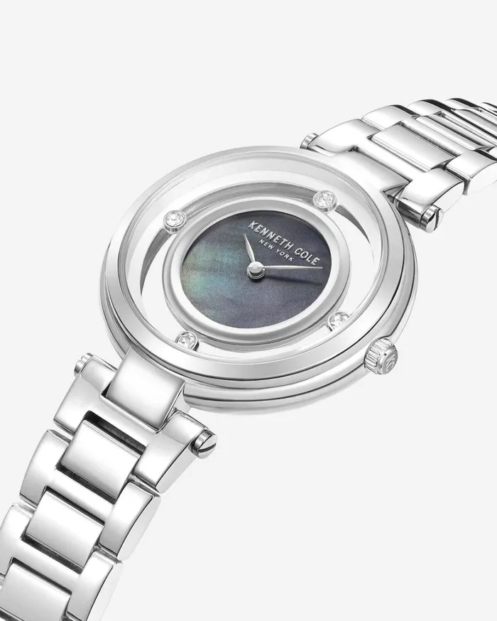 Kenneth Cole Watches Women Transparency Bracelet Watch Silver Kenneth Cole Watches Women Transparency Bracelet Watch Silver