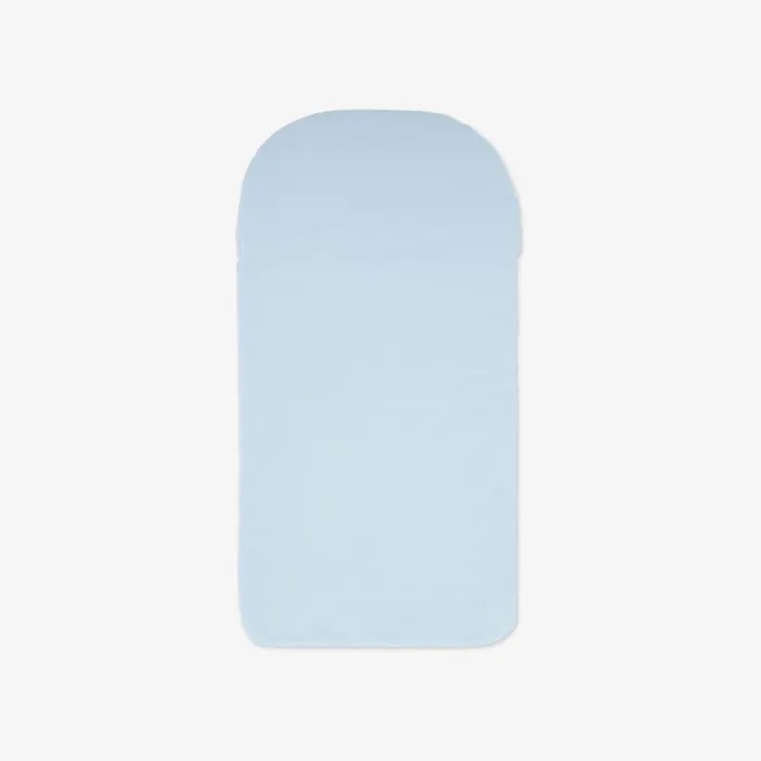 Kids Baby Sleeping Bag In Light Blue Jersey With Quilted Micro Ff Logo Detail Fendi Baby Boy