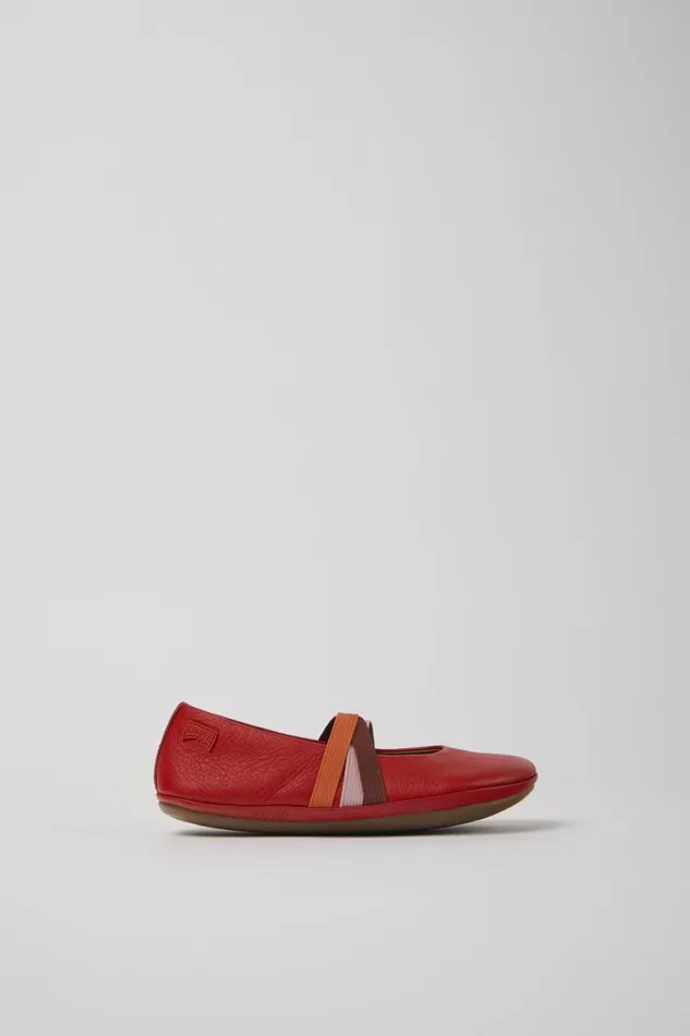 Kids Camper Ballerinas Twins Red Leather Ballerinas For Kids Kids Camper Ballerinas Twins Red Leather Ballerinas For Kids