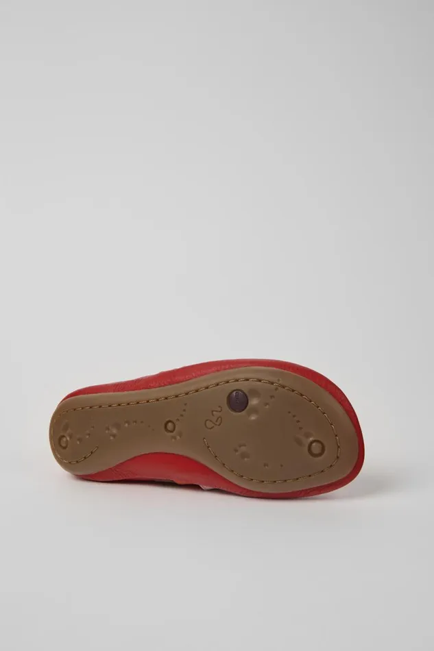 Kids Camper Ballerinas Twins Red Leather Ballerinas For Kids Kids Camper Ballerinas Twins Red Leather Ballerinas For Kids
