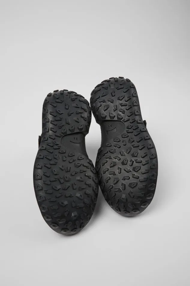 Kids Camper Boots CRCLR Black Leather And Textile Ankle Boots For Kids Kids Camper Boots CRCLR Black Leather And Textile Ankle Boots For Kids