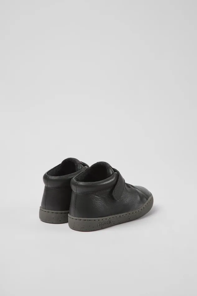 Kids Camper Boots Peu Touring Gray Leather Ankle Boots For Kids Kids Camper Boots Peu Touring Gray Leather Ankle Boots For Kids