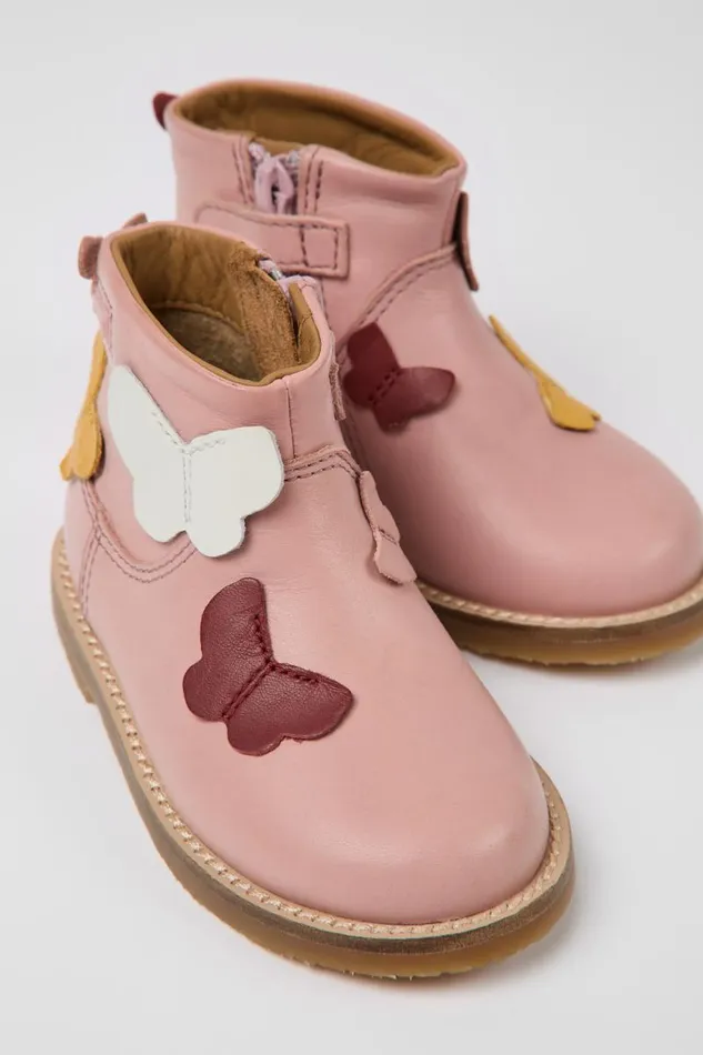 Kids Camper Boots Twins Multicolored Leather Boots