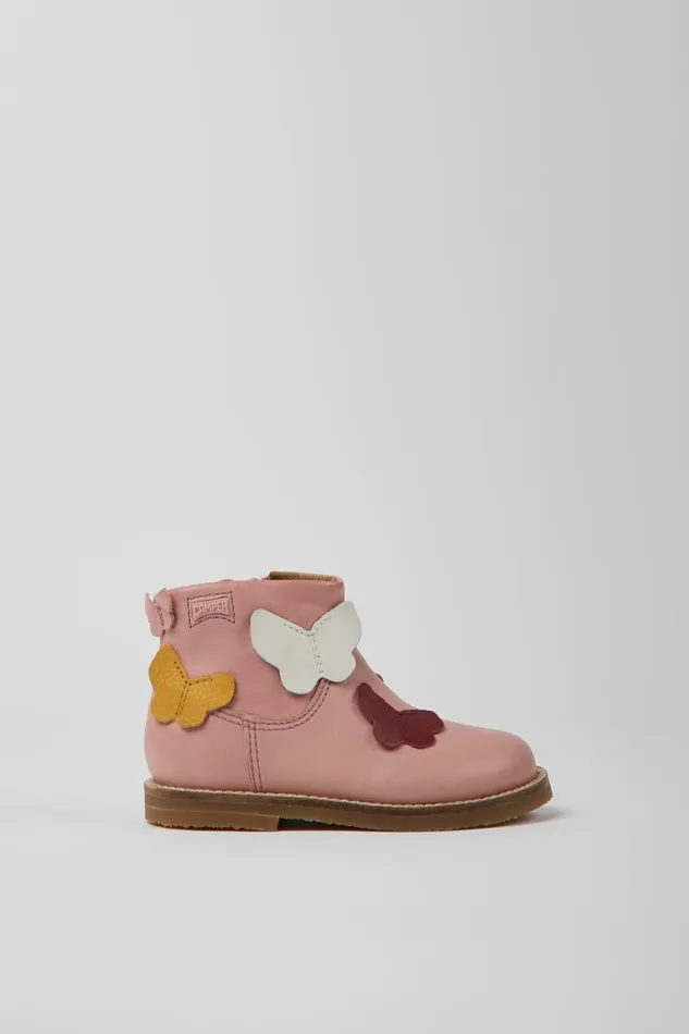 Kids Camper Boots Twins Multicolored Leather Boots Kids Camper Boots Twins Multicolored Leather Boots