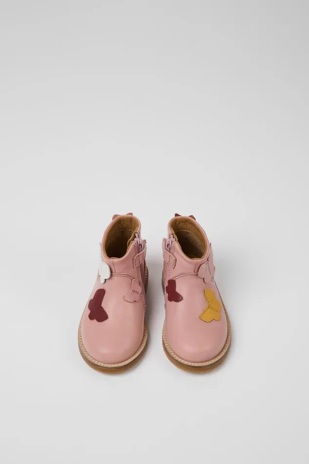 Kids Camper Boots Twins Multicolored Leather Boots Kids Camper Boots Twins Multicolored Leather Boots