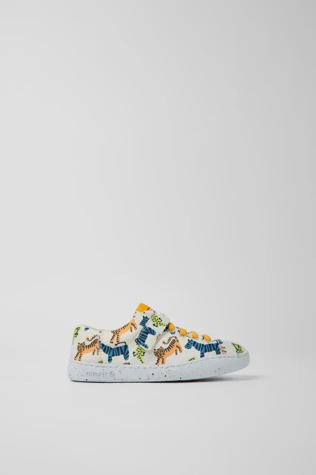 Kids Camper Hook And Loop Peu Touring Multicolored Textile Shoes For Kids Kids Camper Hook And Loop Peu Touring Multicolored Textile Shoes For Kids