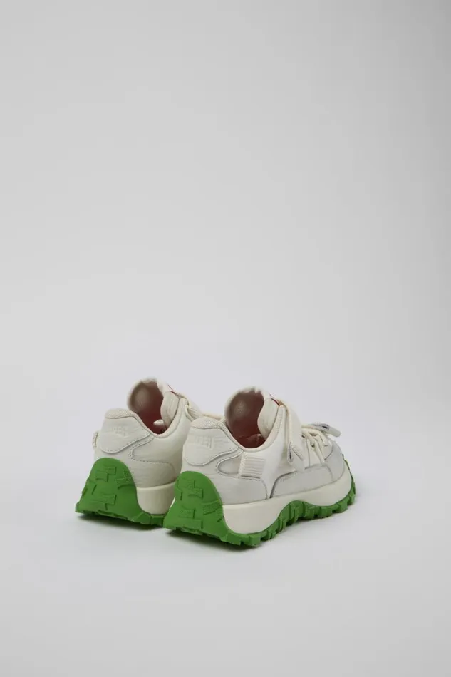 Kids Camper Sneakers Drift Trail White TextileLeather Sneaker