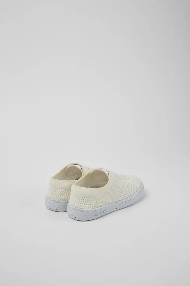 Kids Camper Sneakers Peu Touring White Textile Shoes For Kids
