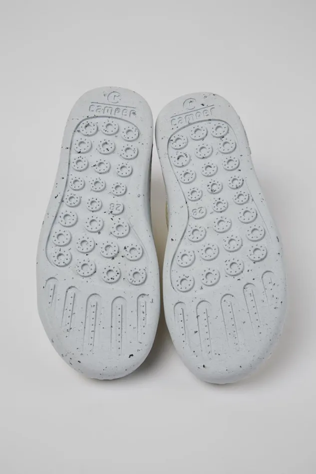Kids Camper Sneakers Peu Touring White Textile Shoes For Kids