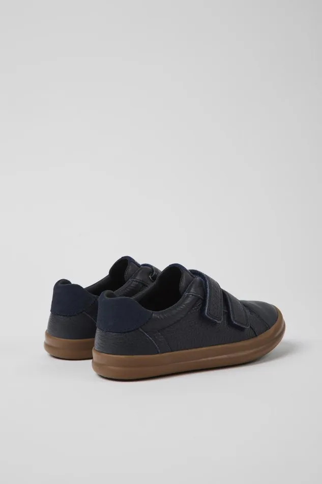 Kids Camper Sneakers Pursuit Blue Leather And Nubuck Sneakers For Kids
