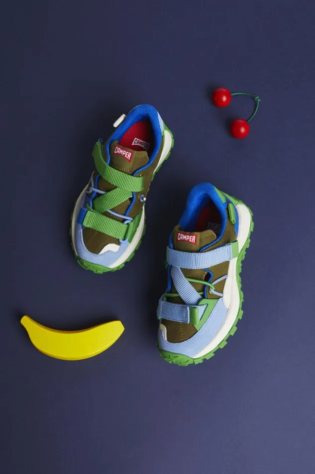 Kids Camper Sneakers Twins Multicolored TextileLeather Sneaker Kids Camper Sneakers Twins Multicolored TextileLeather Sneaker
