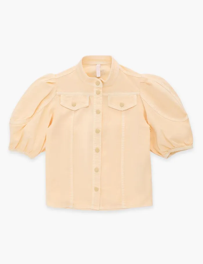Kids Clothing Zimmermann August Utility Denim Top Macaroon