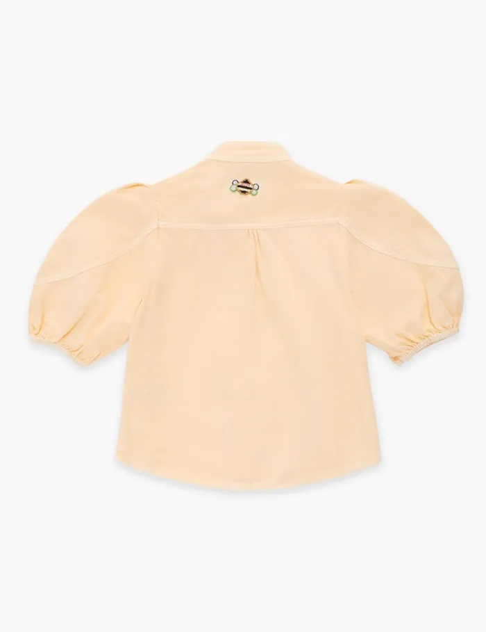 Kids Clothing Zimmermann August Utility Denim Top Macaroon