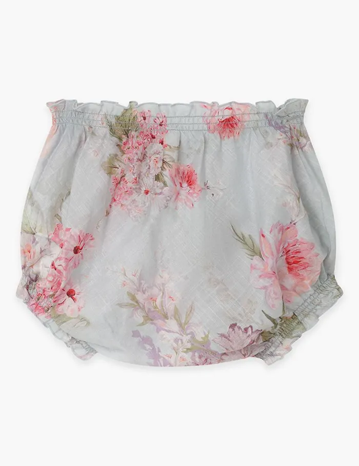 Kids Clothing Zimmermann Halliday Bloomer Blue Watercolour Floral
