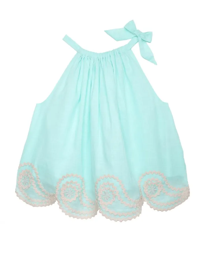 Kids Clothing Zimmermann Waverly Ric Rac Top Blue